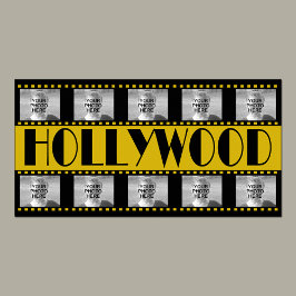 Hollywood Sign Movie Reel Photo Collage Poster