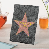 Hollywood Star Reclamebord Met Voetstuk (Insitu)