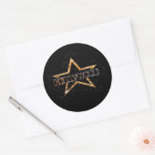 Hollywood Star Ronde Sticker (Envelop)