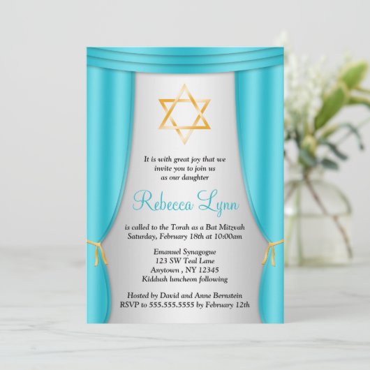 Hollywood Star van David Blauwgroen Silver Bat Mit Kaart (Staand voorkant)