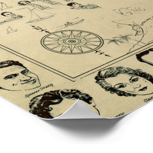 Hollywood Starland 1937 Poster (Hoek)