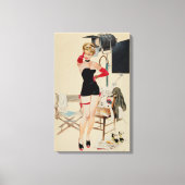 Hollywood Starlet door Fritz Willis Canvas Afdruk (Voorkant)