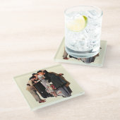 Hollywood Starlet Glazen Onderzetter (Schuin)