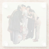 Hollywood Starlet Glazen Onderzetter (Achterkant)