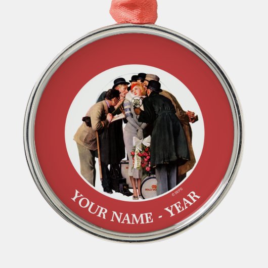 Hollywood Starlet Metalen Ornament (Voorkant)