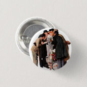 Hollywood Starlet Ronde Button 3,2 Cm (Voorkant /achterkant)