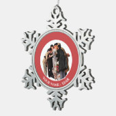 Hollywood Starlet Tin Sneeuwvlok Ornament (Rechts)