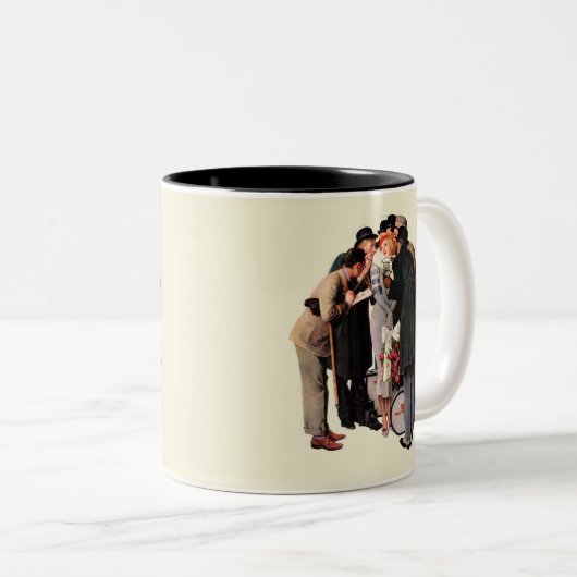 Hollywood Starlet Tweekleurige Koffiemok (Voorkant rechts)