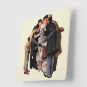 Hollywood Starlet Vierkante Klok (Hoek)