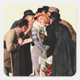 Hollywood Starlet Vierkante Sticker