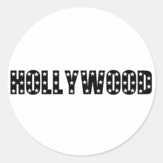 Hollywood Stars Sign Ronde Sticker
