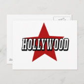 HOLLYWOOD-ster Briefkaart (Voorkant / Achterkant)