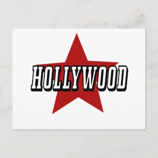 HOLLYWOOD-ster Briefkaart (Voorkant)