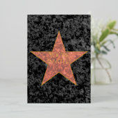 Hollywood Ster Folie Uitnodiging (Staand Voorkant)