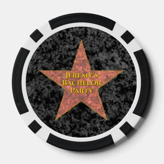 Hollywood Ster Poker Chips (Achterkant)
