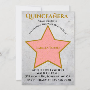 Hollywood Ster Uitnodiging