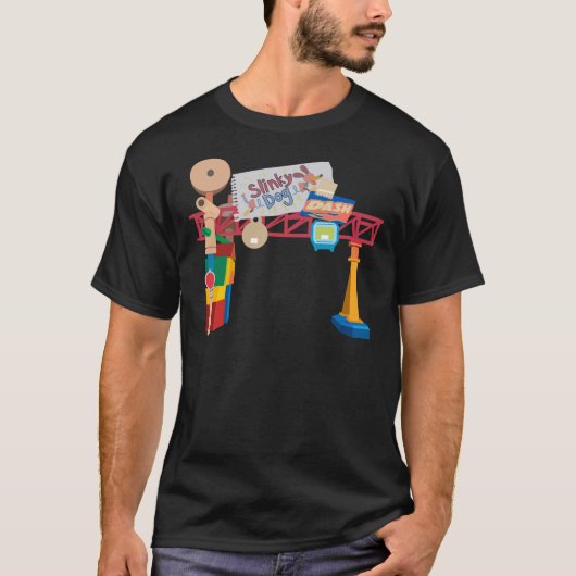 Hollywood Studios Slinky Dog Dash T-shirt (Voorkant)