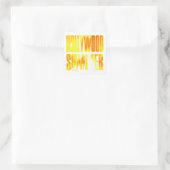 "Hollywood Summer" Geel Oranje Letter Sticker (Tas)