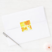 "Hollywood Summer" Geel Oranje Letter Sticker (Envelop)