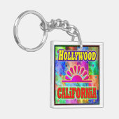 Hollywood Sun & Palms Sleutelhanger (Voorkant Links)