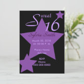 Hollywood Super Star Uitnodiging-Aanpassen Kaart (Staand voorkant)