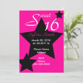 Hollywood Super Star Uitnodiging-Aanpassen Kaart (Staand voorkant)