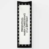 Hollywood Theater Signboard 2,5 x 8' banner (Verticaal)