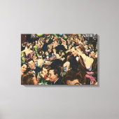 Hollywood Theme Fancy Partij met Ballonnen Canvas Afdruk (Voorkant)