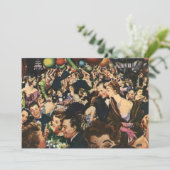 Hollywood Theme Fancy Partij met Ballonnen Kaart (Staand voorkant)