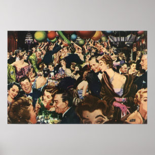  Hollywood Theme Fancy Partij met Ballonnen Poster