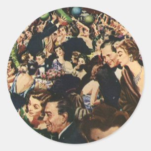  Hollywood Theme Fancy Partij met Ballonnen Ronde Sticker