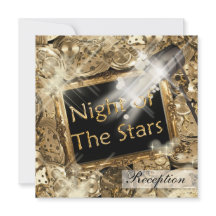 Hollywood trouwreceptie goud zwart