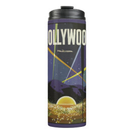 Hollywood USA aangepaste naam vintage reizen tumbl Thermosbeker