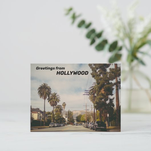 Hollywood USA Briefkaart (Staand voorkant)