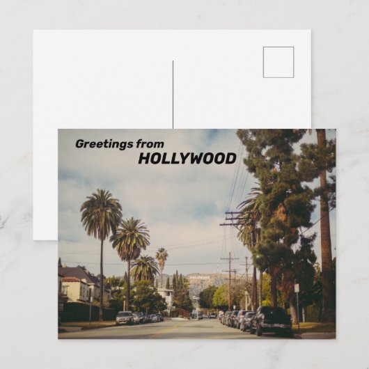 Hollywood USA Briefkaart (Voorkant / Achterkant)