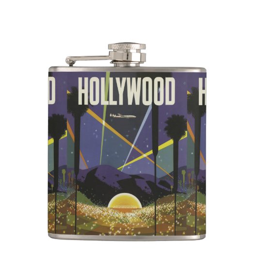Hollywood USA Vintage Reiskolf Heupfles (Voorkant)