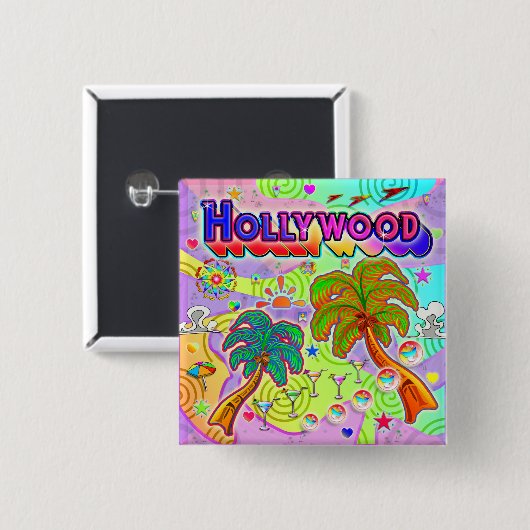 Hollywood Vacation Target Button (Voorkant /achterkant)