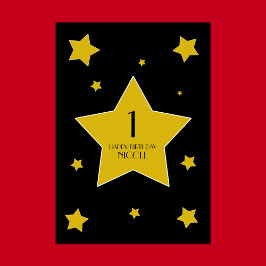 Hollywood Verjaardagsfeestfilm Sterren Kaart