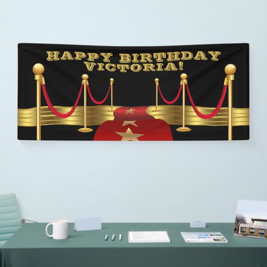 Hollywood verjaardagsfeestje banners (Beurs)