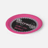 Hollywood Verjaardagsfeestje Borden Papieren Bordje (Gekanteld)