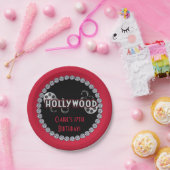 Hollywood Verjaardagsfeestje Borden Papieren Bordje (Feest)