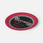 Hollywood Verjaardagsfeestje Borden Papieren Bordje (Gekanteld)