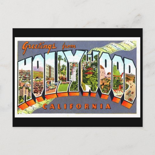 Hollywood Vintage Ansichtkaart Briefkaart (Voorkant)