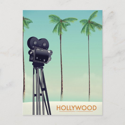 Hollywood Vintage camera Reisposter Briefkaart (Voorkant)