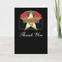 Hollywood Vintage Retro Aangepaste Dankjewel Vouwk
