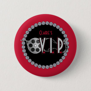 Hollywood VIP Birthday Button