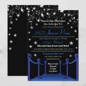Hollywood VIP Prom Dance Uitnodiging (Voorkant / Achterkant)