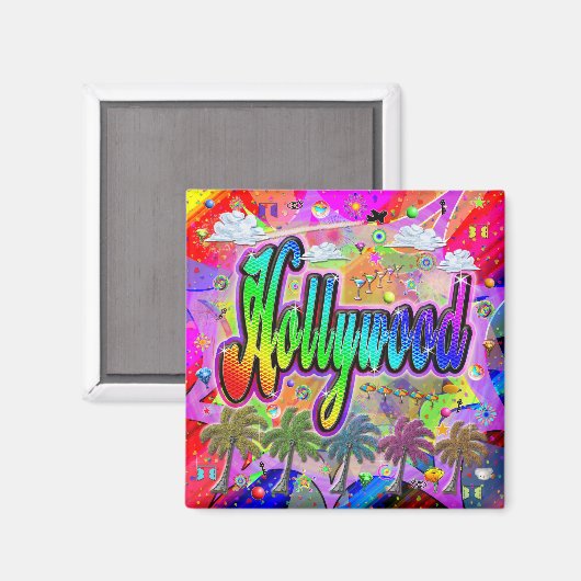 Hollywood Vista Express-magneet Magneet (Voorkant / Achterkant)