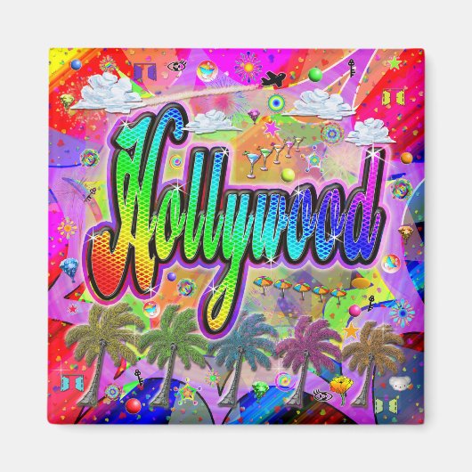 Hollywood Vista Express-magneet Magneet (Voorkant)