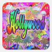 Hollywood Vista Express Sticker (Voorkant)